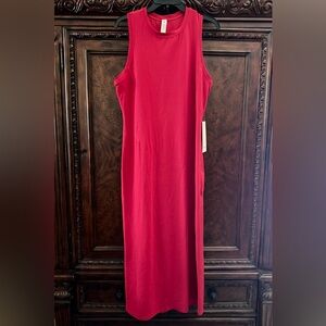 Lululemon Athletica All Aligned Red Midi Dress